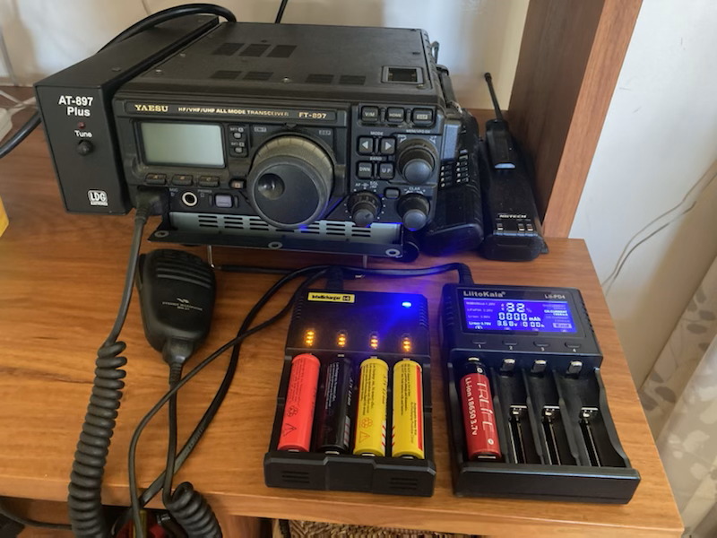 Radio and batteries