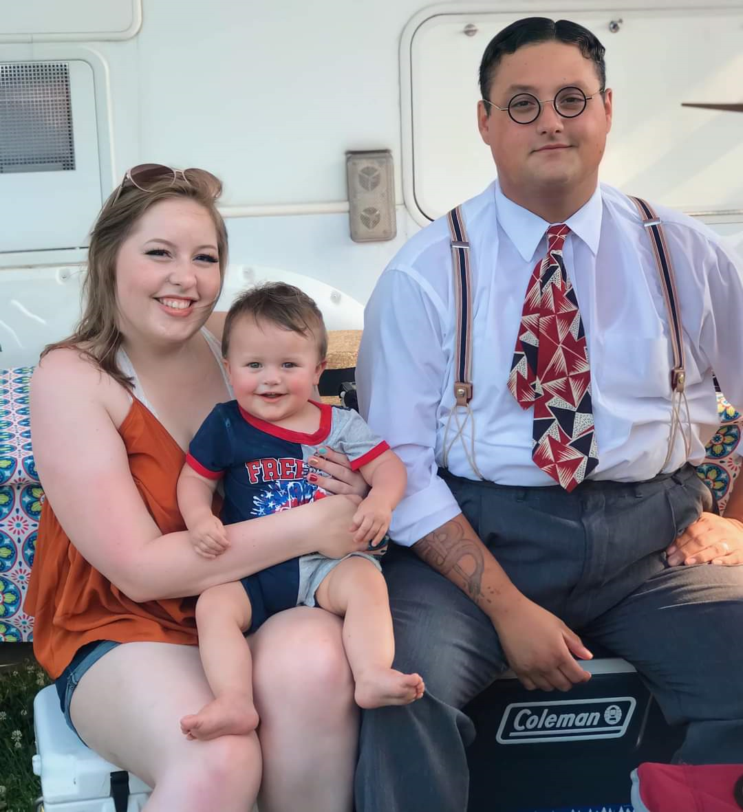 Millissa, Zoya, and my Grandson David